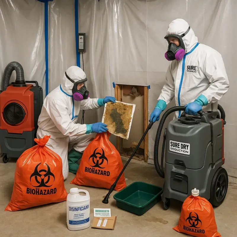 Contaminated Water Handling Protocols process in Jackson Center, OH